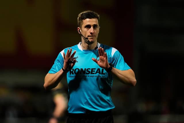 Referee Chris Kendall. Picture by Olly Hassell/SWpix.com.