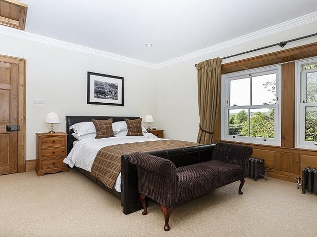 Large windows allow plenty of natural light in to bedrooms