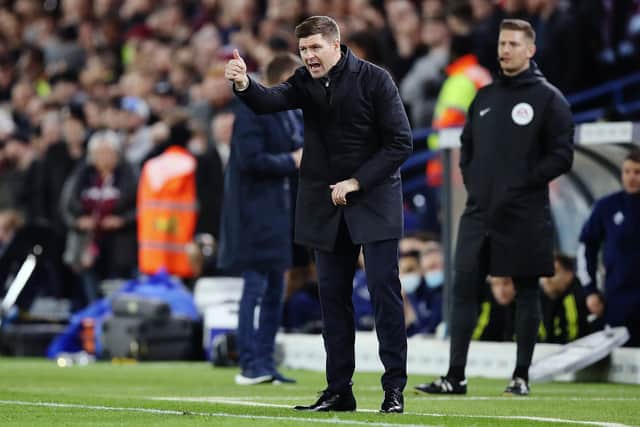 IN THE DIARY: Leeds United now know exactly when they will face an Aston Villa side managed by Steven Gerrard, above, at Elland Road in this season's Premier League tie in West Yorkshire. Photo by George Wood/Getty Images.