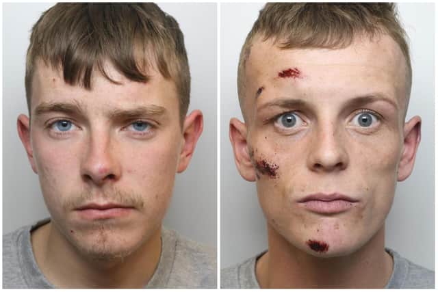 White (left) and Dickinson were jailed at Leeds Crown Court this week.