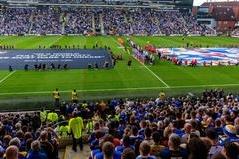Giant banner in memory of Rob Burrow are unveiled on the AMT Headingley pitch before Leeds Rhinos' 18-10 win against Leigh Leopards.