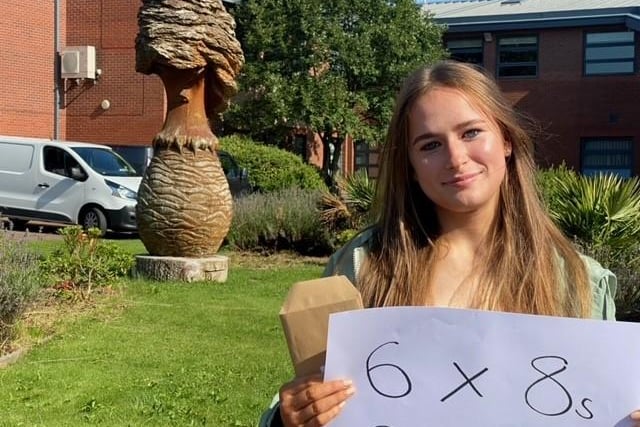Tupton Hall School student Sadie Boyle did fantastically, achieving nine Grade 7s and above, particularly succeeding at Maths and History