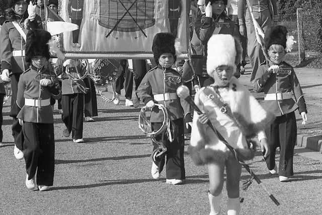 The parade marched through the streets - did you used to watch?