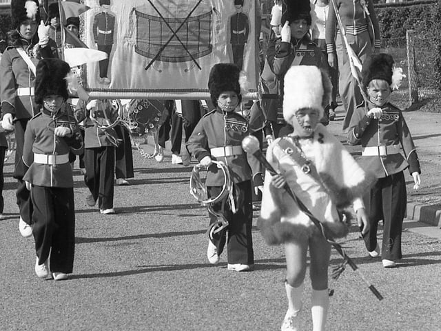 The parade marched through the streets - did you used to watch?
