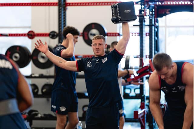 Leeds Rhinos' Lachie Miller training at the UFC Performance Institute in Las Vegas. Picture by Alex Whitehead/SWpix.com.