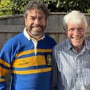 Ben Sanderson will be running the Rob Burrow Marathon in his former Leeds player dad John 'Sammy' Sanderson's 1978 Challenge Cup Final shirt.