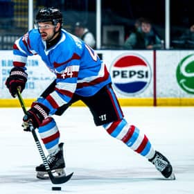 NEW FACE: Defenceman Matt Staudacher is one of four import signings for Leeds Knights for the 2025-26 NIHL National campaign. Picture courtesy of Bloomington Bison.