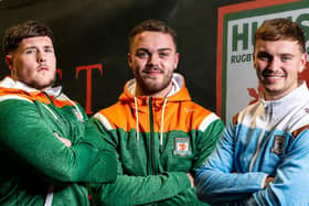 Ethan O'Hanlon, Cam Berry and Jack mallinson have returned to Hunslet after spells away from the club. Picture by Paul Whitehurst/Hunslet RLFC.