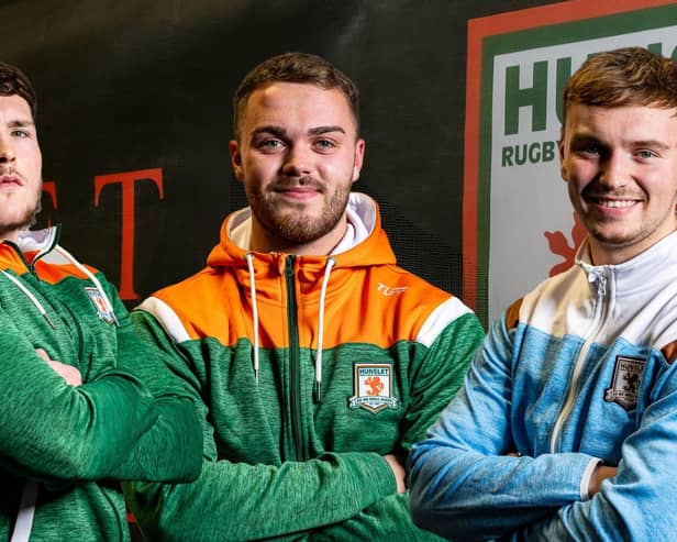 Ethan O'Hanlon, Cam Berry and Jack mallinson have returned to Hunslet after spells away from the club. Picture by Paul Whitehurst/Hunslet RLFC.