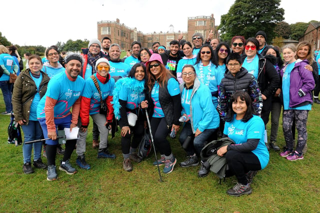 Members of Bradford's Hindu community turn out in force for the walk. (Pic: Steve Riding)