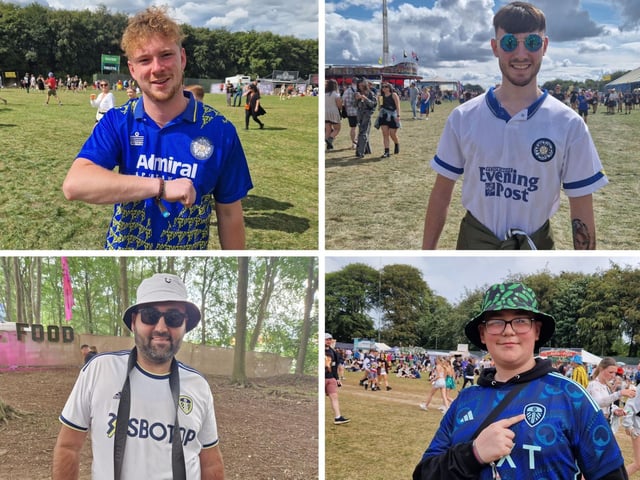 Leeds United fans have been showing their support at Leeds Festival 2023