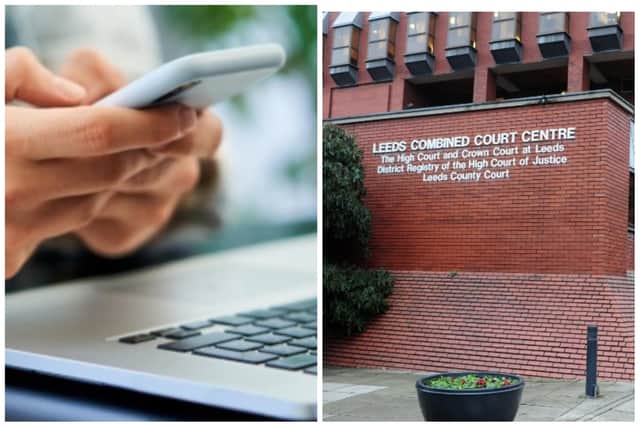 Rickett appeared at Leeds Crown Court and tried to conceal internet devices he had at home.