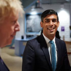 Rishi Sunak and Boris Johnson