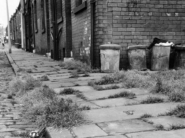 July 1972 and angry residents on Bayswater Row in Holbeck complaining about grass growing through the cobblestones.