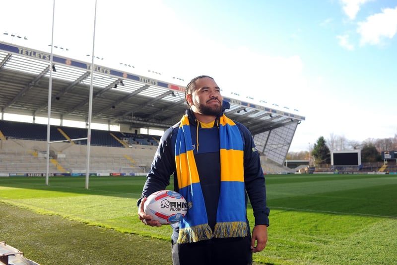 Big centre Konrad Hurrell takes a first look around Headingley on November 30, 2018. He completed a three-year contract, winning the Challenge Cup in 2020, before joining St Helens.