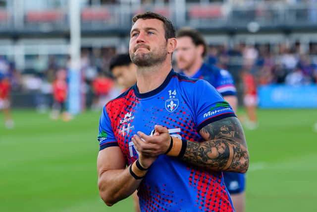 Wakefield Trinity's Jay Pitts will miss the game against St Helens on Saturday because of an arm injury. Picture by Allan McKenzie/SWpix.com.
