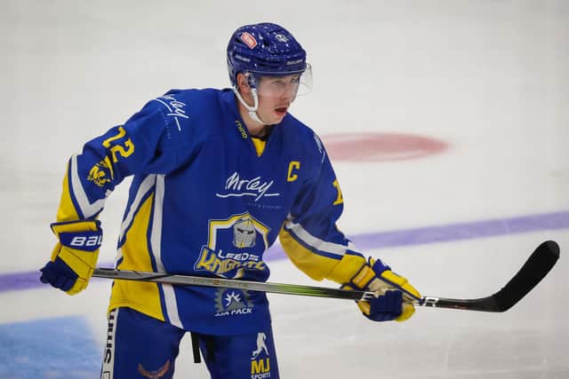 TRIBUTE: Kieran Brown is one of a number of Leeds Knights players taking part in the Greg Marshall Memorial Game on Sunday, July 21 at Elland Road Ice Arena. Picture: Steve Cunningham/Knights Media.