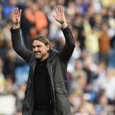 ULTIMATE PRAISE: For Leeds United's fans from Whites boss Daniel Farke, above, pictured celebrating last month's victory against Watford at Elland Road.
Photo by Ben Roberts Photo/Getty Images.