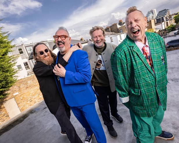 Public Image Ltd: (l-r) Lu Edmonds, Scott Firth, Mark Roberts, John Lydon