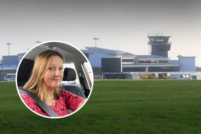 Jane Cameron was left stunned by a triple-figure parking fine after saying that she momentarily parked in the wrong area at Leeds Bradford Airport and later paid the full fee. Photo: Simon Hulme.