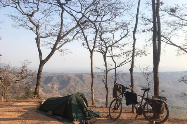 In support of Cure INAD UK, family friend Ben Manuja is cycling 9000 miles across Africa to raise funds with nothing but a tent and a bike.