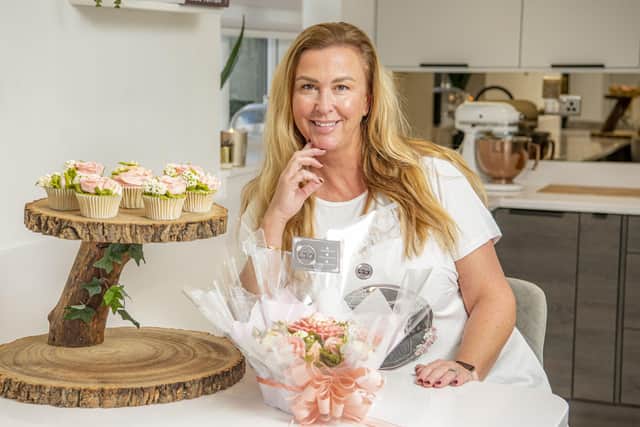 Nikki Lumb, 47, runs online cupcake store Hey Up Cupcake from home in East Ardsley (Photo: Tony Johnson)