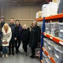 Volunteers at Gateley spend time creating bed bundles at Zarach's warehouse