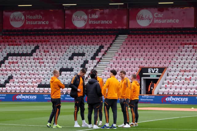VIDEO NASTY - The Leeds United squad arriving at the Vitality Stadium in Bournemouth, a short while after a video was taken showing a number of players ignoring a young fan at the team hotel. The Whites went on to lose 4-1 and faced the wrath of fans in the ground and online. Pic: Getty