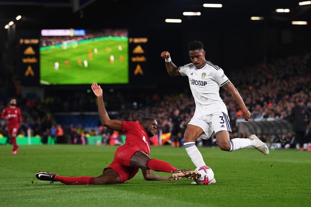 It all went downhill after a steady start. Unable to defend his flank as Liverpool ran riot. (Photo by Stu Forster/Getty Images)