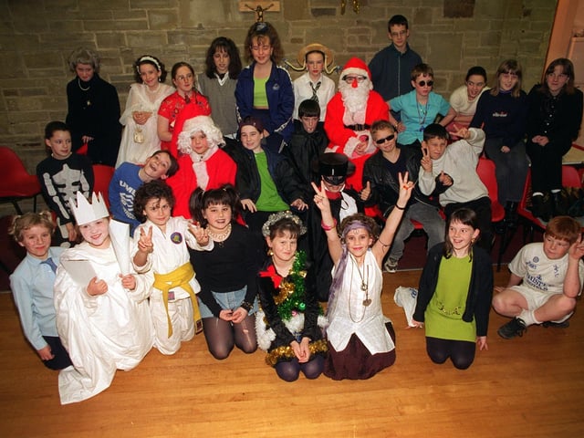 Some of the youngsters at a disco in St Wilfrid's Youth Group to raise money to support a family in Bosnia in November 1997.