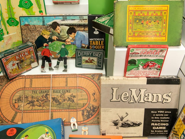 The exhibit even houses a collection of classic sporting board games which are sure to offer a trip down memory lane.
