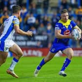 George Williams on the ball for Warrington Wolves against Leeds Rhinos last month. Picture by Olly Hassell/SWpix.com.