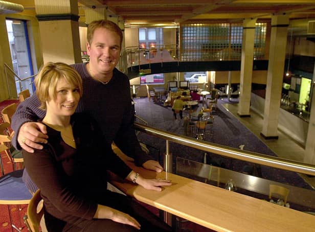 Husband and wife team Phil and Paula Buckley, managers of Becketts Bank, the newly-opened Wetherspoons bar on Park Row in Leeds city centre.