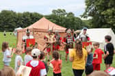 The Legionnaries brief recruits for the Kids Roman Army