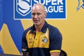 Brad Arthur speaks at his first press conferenced as Leeds Rhinos coach. Picture by Peter Smith.