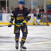 DECISIONS, DECISIONS: Defenceman Jordan Griffin could return to the Leeds Knights' line-up for the double-header weekend against Bristol Pitbulls. Picture courtesy of Oliver Portamento.