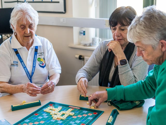 NHS volunteers in action