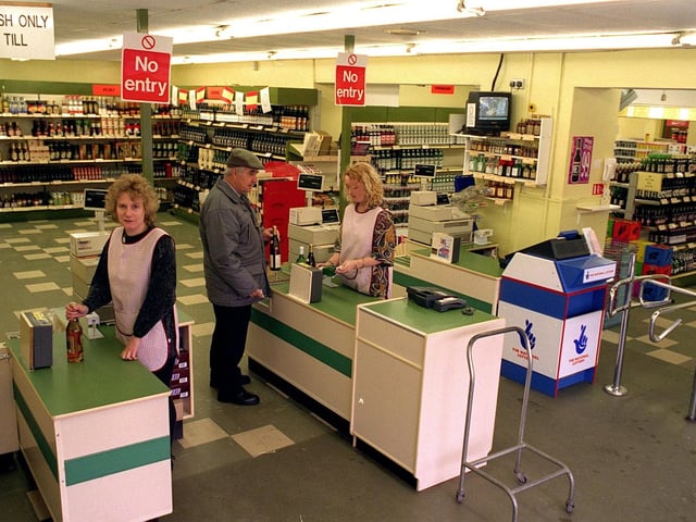Inside Leonards on Crossgates Road in November 1996.