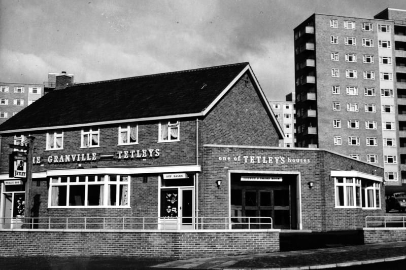 The Granville Hotel near Lincoln Green Flats pictured in October 1961.