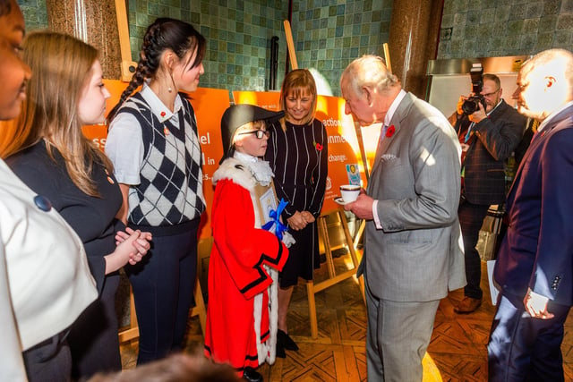 He also met the Leeds Children's Mayor, Mason Hicks.