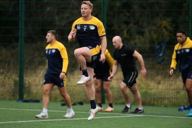 Lachie Miller, pictured at pre-season training, says he's excited to be part of Leeds Rhinos' new-look squad. Picture by Jonathan Gawthorpe.