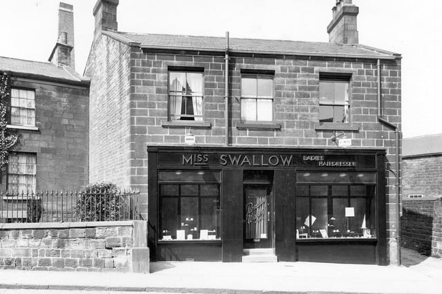 'Miss Swallow' ladies hairdressers on Town Street pictured in May 1935.