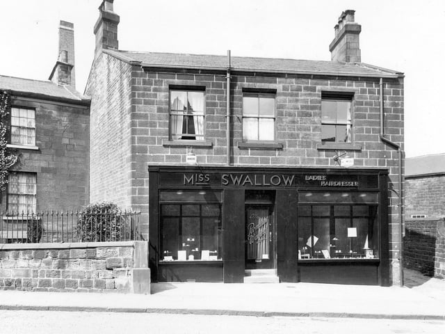 'Miss Swallow' ladies hairdressers on Town Street pictured in May 1935.