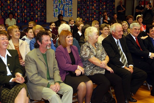 The audience at the opening of Summerfield Primary School in November 2003.