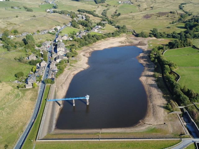 Leeming Reservoir near Keighley earlier this summer