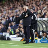 BLOW: For Leicester City and boss Dean Smith, right, pictured during Tuesday night's 1-1 draw against Leeds United at Elland Road. Photo by Alex Livesey/Getty Images.