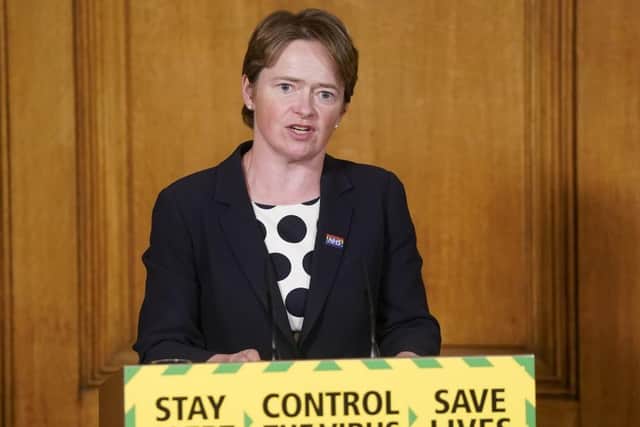 Harding runs England’s heavily criticised NHS Test and Trace system