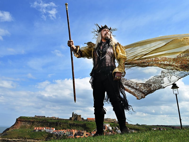 David Anthony Kennedy looks resplendent at Whitby's West Cliff