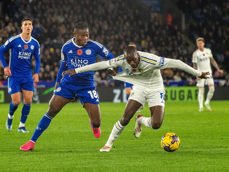 8 - First half was all about his ability to keep the ball, second half was more of a defensive effort. Helped nullify the Foxes midfield.
