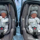 Despite being non-identical, baby boys Myles and Mason Tierney both weighed 5lb 12oz when they were born at St James' Hospital.